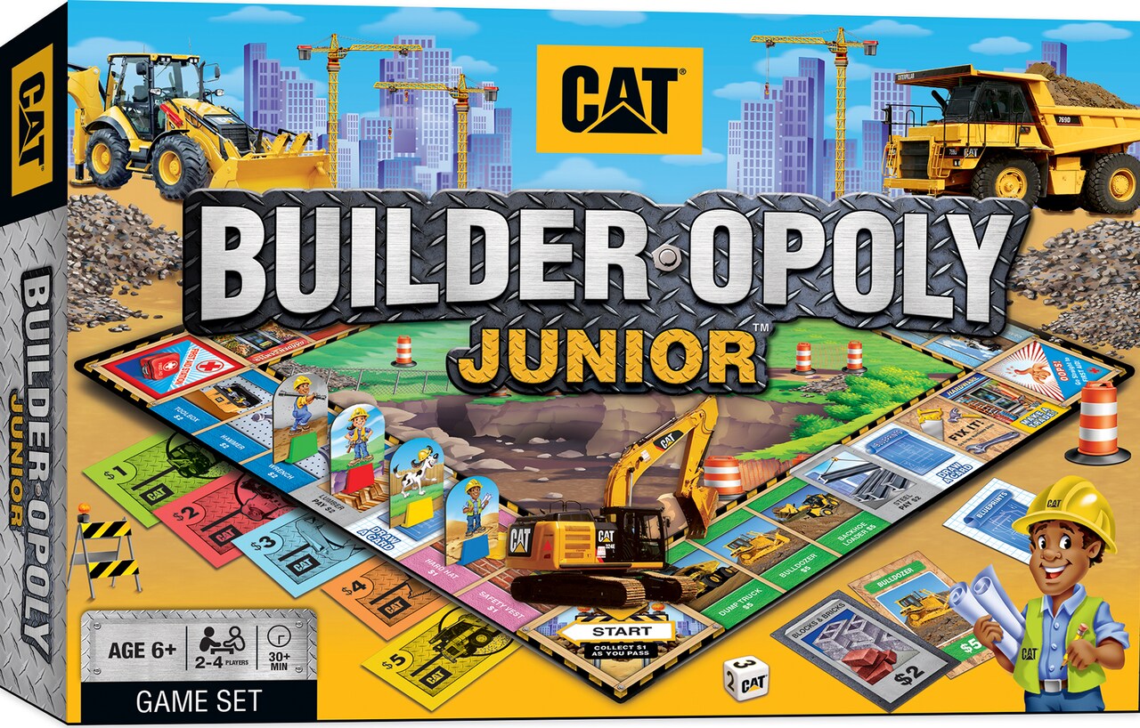 MasterPieces Kids & Family Board Games - Caterpillar Builder Opoly Jr. -  Officially Licensed Board Games For Kids, & Family